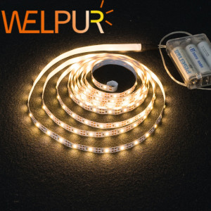 WELPUR 3AA Batterie Power Led Streifen Licht SMD2835 50 cm 1M 2M 3M 4M 5M Flexible Beleuchtung Band Band Weiß/Warmweiß Streifen Hintergrundbeleuchtung