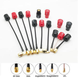 creapart Neuer Lollipop 4, kleiner und leichter, 5,8 G, 2,5 dBi Gewinn, RHCP-Antenne, SMA RP-SMA MMCX UFL-Anschluss für RC FPV Racing Drone-Modell