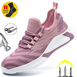 9KSAFESTJB Sicherheitsschuhe Damen Stahlkappenschuhe Herren Arbeitsschuhe Sicherheitsschuhe Herren Leichte Arbeitsstiefel Unzerstörbare Arbeitsschuhe