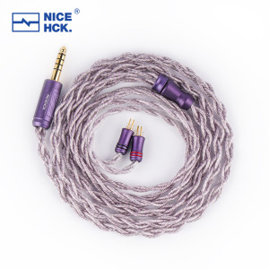 NICEHCK AceLilac HiFi-Kopfhörerkabel 7N OCC+7N versilbertes OCC-Upgrade-Draht MMCX/2Pin vergoldeter Stecker für Davinci Klanar 4U