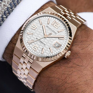 specht&sohne Specht & Söhne 2025 Neue Luxus 36,5 mm mechanische Herren-Armbanduhr, Roségold, Saphirglas, Sportuhren, 50 m wasserdicht