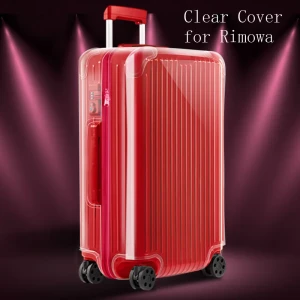 uovga Klare Hülle für Rimowa Essential mit Reißverschluss, hochwertiger Kofferschutz, individuelle Gepäckabdeckungen für 20 Zoll, 22 Zoll, 26 Zoll, 28