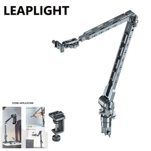 CAMOLO LEAPLIGHT NATO Magic Arm Overhead Cantilever Stativ mit 1/4-Zoll Arca C-Klemme Desktop-Kamerahalterung für Kamera, Handy/iPad, Tablet-Stativ