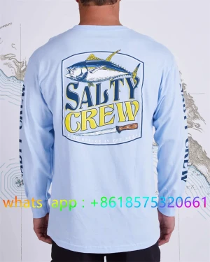 NONE Angel bekleidung Herren Rundhals ausschnitt Hemd druck Camisa de Pesca Angeln Langarm UV-Schutz T-Shirt Leistung Angel kleidung