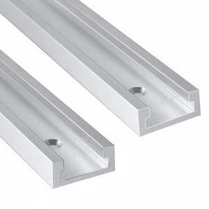 GDART Aluminium-T-Schienenschlitz, Gehrungsschiene, Vorrichtung, T-Schlitz, 30/40/50 cm, Holzbearbeitungs-Rutsche, Schiene, T-Schiebevorrichtung,