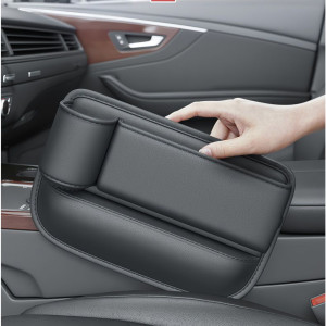 KEBETEME Universal Auto Sitz Lücke Organizer Lagerung Box Multifunktions Leder Spalt Seite Lagerung Tasche Brieftasche Schlüssel Karte mit Tasse