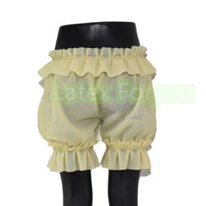 NONE Mittlere Taille blüht handgemachte Latex Shorts Catsuit Frauen Gummi Gummi lose Unterhose Höschen kein Reiß verschluss mittlere Freizeit bade
