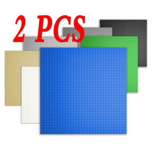 JIAJIALE 2PCS Klassische Grundplatten 32x32 16x32 Punkte Grundplatte MOC Blöcke Kunststoff Bausteine Montage Kompatibel marke Stadt Freunde