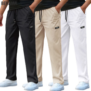 NONE Männer Leichte Hosen Casual Lose Sport Hosen Männer Casual Dünne Gerade Bein Hosen Männliche Mode Outdoor Jogger Hosen