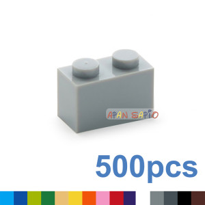 APAN SAPIO 500 stücke 1x2 Punkte DIY Bausteine Dicke Zahlen Bricks Pädagogisches Kreatives Kunststoff Spielzeug für Kinder Kompatibel mit 3004