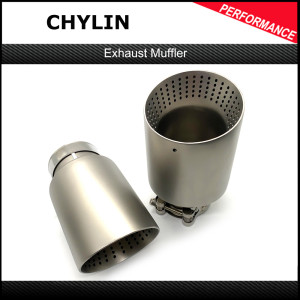 NONE 1 Stücke Matte Edelstahl Auto Auspuff Spitze System Rohr Universal Auspuff Spitze Für VW GTI MK7 Golf7 Düse 60 MM 63mm Schalldämpfer Spitze