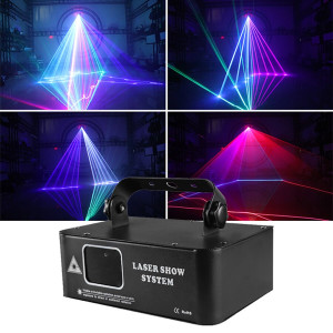 DJ AiK RGB Laser 500MW Strahl Linie Scanner Projektor DMX Professionelle Disco DJ Hochzeit Party Bar Club Bühne Licht