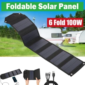 luxuglow 60W 80W 100W faltbares Solarpanel 5V USB tragbare Falttasche Ladegerät für Telefon Outdoor Camping wasserdichte Power Bank