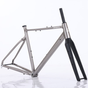 NONE 43 cm/47 cm/52 cm Rennrad Rahmen Steckachse Kies Fahrrad Rahmen Carbon Faser Gabel fahrrad Rahmen Geeignet Für 700Cx40C Rad Set