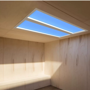 HomeLover Blaue Deckenleuchte, minimalistischer Himmel, LED-Leuchten, quadratische Flächenleuchte für Schlafzimmer, Innenbereich, Kinderzimmerlampe,
