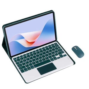 NONE Tastaturhülle für Lenovo Idea Tab Pro/Pad Pro 2025 TB375FC/XU 12,7 Zoll Tablet, kabellose 7-Farben-Tastaturabdeckung und Maus mit