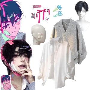 bilibili Anime Alien Bühne Till Ivan Cosplay Kostüm Pullover Hemd Zubehör Perücke Anzug für Männer Halloween Karneval Party Roleplay Outfits