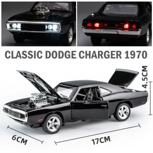 MAKEDA 1:32 Simulation 1970 Dodge Charger Legierung Sportwagen Modell Zurückziehen Luxus Auto kinder Spielzeug Geschenk Ornamente