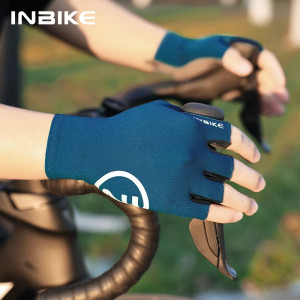 INBIKE Fahrradhandschuhe Sommer MTB Fahrradhandschuhe für Herren Fahrradhandschuhe Gel gepolstert Halbfinger Rennrad Fahrradhandschuhe Zubehör