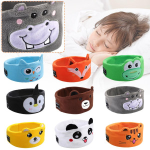 NONE Bluetooth Musik Stirnband Bluetooth V 5,0 Chip Tier Bluetooth drahtlose Kopfhörer Kinder Stirnband dünne Maske Lautsprecher Schlaf k6a9