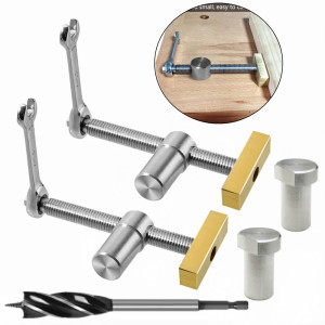 FNICEL Holzbearbeitung Einstellbare Desktop Clip Stahl Schnelle Feste Clip Klemme Vorrichtung Schraubstock Bänke Tischlerei Schreiner Werkzeug Fit für