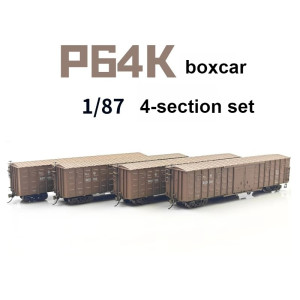 MODEL RTR HO Typ 1/87 Modelleisenbahn P64K Kastenwagen HO Neue Version 4 Sektionen 4 Kombinationen zur Auswahl Waggonsatz Jungen Spielzeug Geschenk