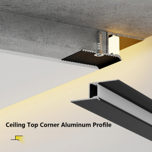 khelse Rahmenlose Decke obere Ecke LED Aluminium profil Einbau aufgehängt PC Diffusor Kanal Gipskarton platte versteckte Hintergrund beleuchtung Linie