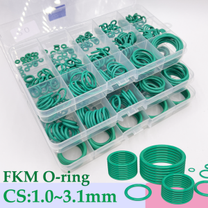 NONE 250s grüne FKM O-Ring-Dichtung Hitzebeständigkeit Hohe Härte Korrosion CS 1/1,5/2/2,4/3,1 Fluorkautschuk-Dichtung O-Ringe Kit