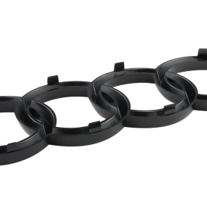 NONE Auto-Logo, 4-Ring-Frontgrill-Abzeichen, hinterer Gepäckraum-Aufkleber für Audi A1, A3, A4, A5, A6, A7, A8, Q2, Q3, Q5, Q7, Autozubehör