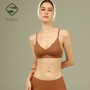 SUJIIN Nahtlose Push-Up-BHs für Damen für Damen, kabellos, unterstützend, bequem, Sommer, dünner Lift, atmungsaktiver BH, weiblich, MX225
