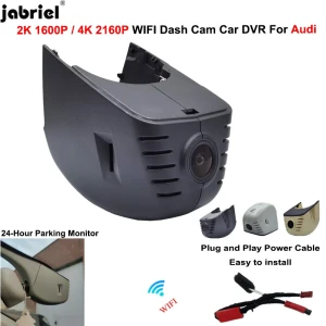 jabriel Plug-and-Play 4k Auto DVR Dash Cam Kamera für Audi A3 A4 A5 A6 A7 A8 Q3 Q5 Q7 Q8 B4 B6 B7 B8 C9 C5 C6 C7 8P 8V Rs TT 2008-2013