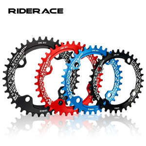 RIDERACE Fahrradkurbel-Kettenblatt, 104 BCD, runde Form, schmal, breit, 32 Zähne/34 Zähne/36 Zähne/38 Zähne, Mountainbike-Kurbelgarnitur, Kettenblatt,