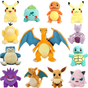 DUODUOBAO 20cm Pokemon ausgestopfte Plüschtiere kawaii pikachu raichu jenny Schildkröte Anime Puppe Kinder Geburtstag Weihnachts geschenk