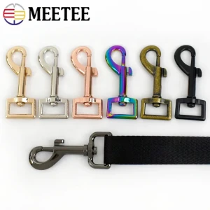 Meetee 2/5/10pcs/25mm Metall Hummer Schnalle Tasche Riemen drehbare Schnapp schnallen Hunde halsband Klemm haken Schlüssel bund Karabiner verschluss