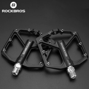 ROCKBROS erweitern Fahrradpedale, ultraleichtes CNC-Aluminiumlegierung, abgedichtetes Lager, Molybdän-Stahlschaft, mittleres Fahrradzubehör