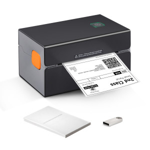 VEVOR SucceBuy Thermische Labelprinter 300 DPI Bluetooth & Automatische Labelherkenning voor 4x6 Mailing Pakketten USB Barcode Sticker Maken