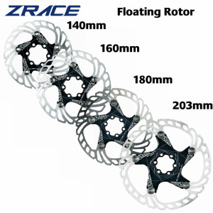 ZRACE MTB Fahrrad-Scheibenbremsscheibe, starke Wärmeableitung, schwimmend, 140 mm, 160 mm, 180 mm, 203 mm
