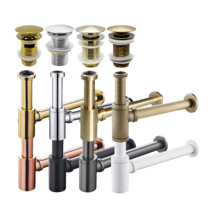 NONE Badezimmer Waschbecken Flaschenfalle Waschbecken Abfall Siphon Rohr Kits Toilette Desodorierung Insekten Stopper Badezimmer Abflussbeschläge 9