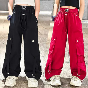 NONE Amerikanischen Stil Mädchen Casual Hosen Frühling High Street Hip-hop kinder Sport Hosen Herbst Hohe Qualität kinder Kleidung