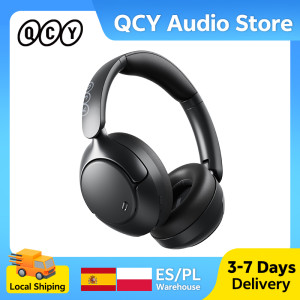 QCY H3 Pro ANC draadloze Bluetooth-hoofdtelefoon Hi-Res ruimtelijke audio-oortelefoon met LDAC 50dB actieve ruisonderdrukking over-ear-headset BLACK