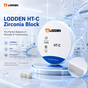 Lodden HT-C Zirkonoxid-Block Vorgefärbte Dental-Zirkoniumscheiben VITA 16 Farben Dicke 10-25mm für Dentallabor 98mm CAD/CAM-System