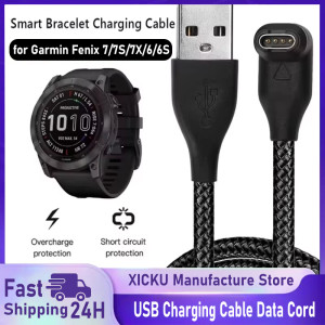 XIKCU Neue Für Garmin Fenix 7 7S 7X 6 6S 6X 5 5X 5S Vivoactive 3 Forerunner 945 935 245 Instinct 2 USB Ladekabel Datenkabel Ladegerät