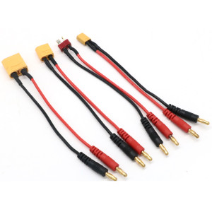 U-Angel-1988 20CM XT30 XT60 XT90 T-Stecker Ladekabel zu 4,0mm Bananenstecker Ladekabel Silikonkabel 16AWG für Lipo-Akku