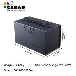 NONE Bahar gehäuse eisen fall draht anschluss box metall instrument fall projekt gehäuse für elektronik batterie kasten BDA40006-W275