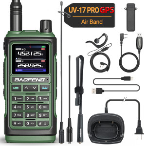 Baofeng UV-17 Pro GPS Air Band Walkie Talkie Langstrecken-Funk kopie Frequenz FM Handheld DTMF Zwei-Wege-Amateurfunk wiederauf ladbar