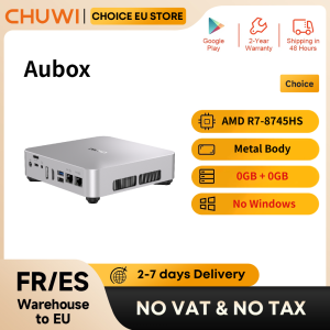 CHUWI Aubox Mini PC AMD Ryzen7 8745HS met Oculink DDR5, geen RAM, geen ROM, geen besturingssysteem, desktop gamingcomputer, WiFi 6, BT 5.2 8745HS