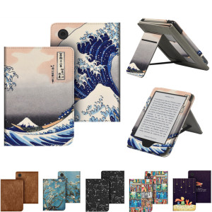 ZKBOWBG Stand Funda Case für Tolino Shine Color 2024 / Shine 5 2024 / Shine4 2022 6" EBook HandStrap Case Magnetic Book Smart Cover