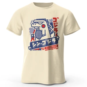 BOLF Harajuku Kawaii Tier bedrucktes T-Shirt aus 100 % Baumwolle, leichtes Rundhals-Kurzarm-T-Shirt, Unisex-Freizeitkleidung