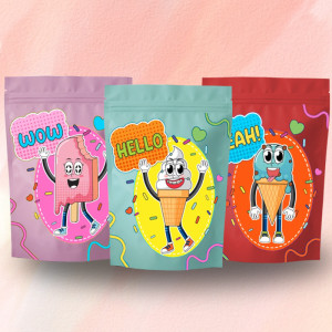 YUKXIANG Benutzer definierte bedruckte matti erte selbst stehende Farbe Aluminium folie Reiß verschluss Tasche Nuss Tee Haustier Supermarkt Display