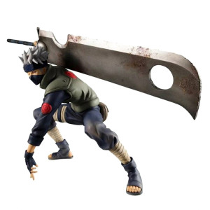 Bandai Hatake Kakashi Figuren Anime Naruto Figur Naruto Action figur Zubehör Auto Ornamente Cartoon Kinderspiel zeug coole Geburtstags geschenke